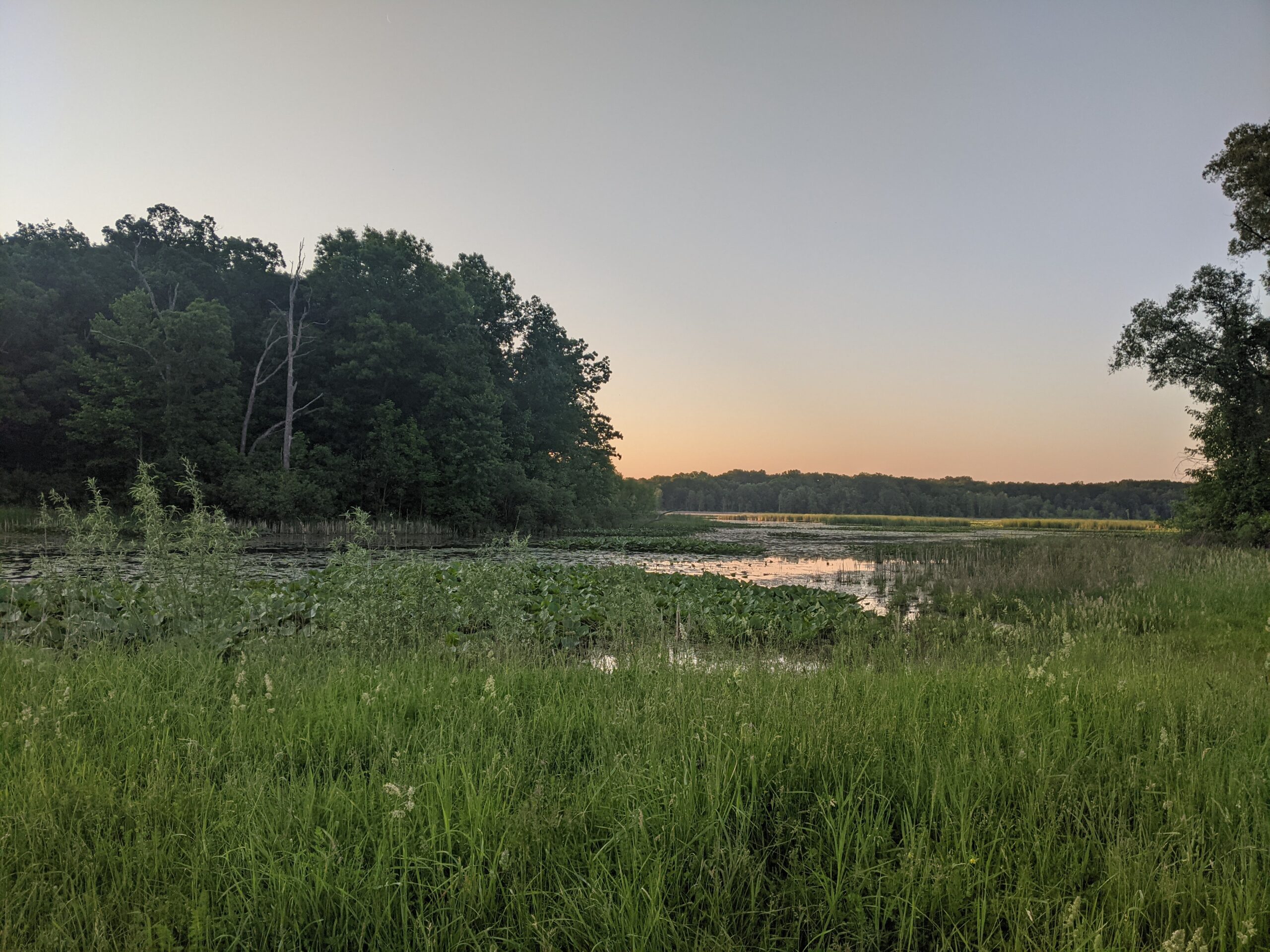 sunset in Michigan